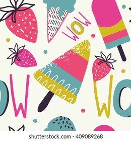 Summer background pattern in vector.