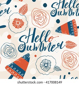 Summer background pattern in vector.