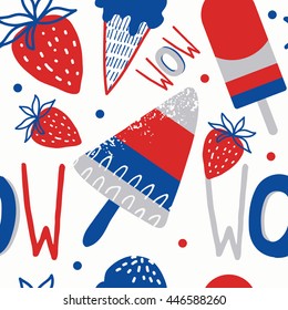 Summer background patterns in vector.