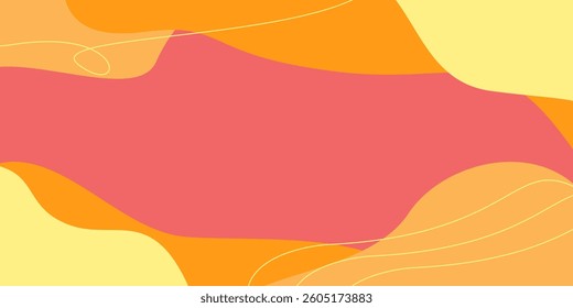 summer background pink and orange wave pattern design. perfect for your design project