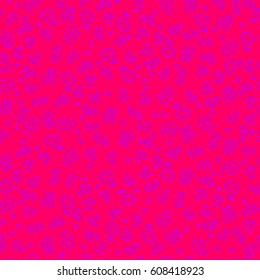 Summer background with pink and violet flowers. Seamless pattern repeat. 