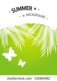 Summer background with place for text