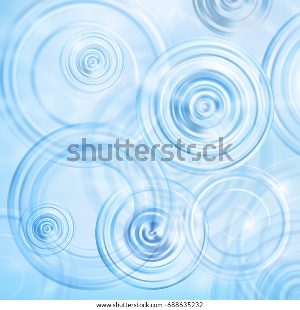 夏の背景 雨が水に当たる放射状の波 水面のテクスチャー 間接費ビュー 水たまりの上の円とリング 自然の背景にベクターイラスト のベクター画像素材 ロイヤリティフリー