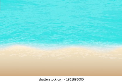 summer background. Relistic Beach and tropical sea