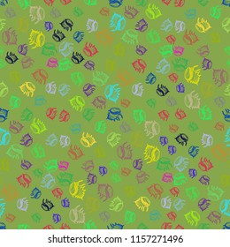 Summer background shell multicolor seamless.