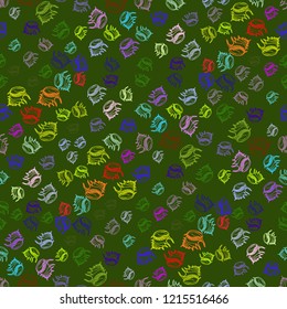 Summer background shell multicolor seamless.