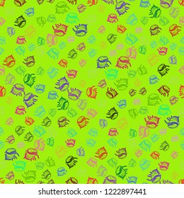 Summer background shell multicolored seamless.