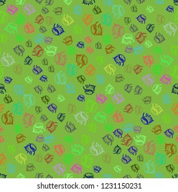 Summer background shell multicolored seamless.