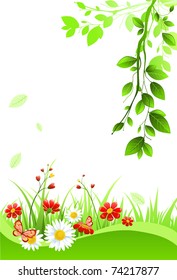 Summer background with space for text