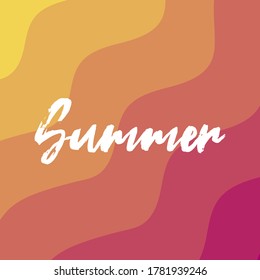 Summer background with text - illustration. Vector illustration of Summer background.
