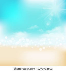summer background, summer time, summer holiday concept vector illustration