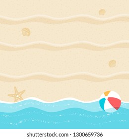 summer background, summer time, summer holiday concept vector illustration