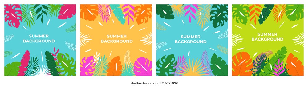 Summer background. Summer vacation for banner, poster and advertising.