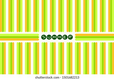 summer background with variations in green and orange shaped like a leaf pattern for presentations or business, abstract background
