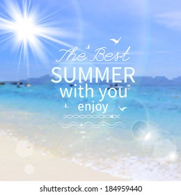 Summer background, vector