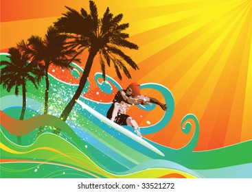 summer background vector