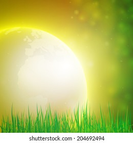 Summer background. Vector design for print or web.
