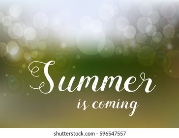 Summer background. Vector green background. Vector abstract illustration