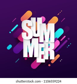 Summer background. Vector illustration.