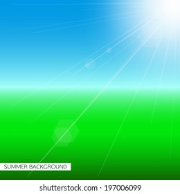 Summer background. Vector illustration.