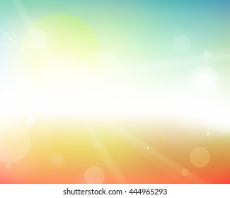 Summer Background Vector Illustration. 