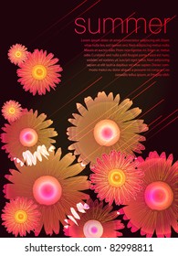 Summer background vector illustration