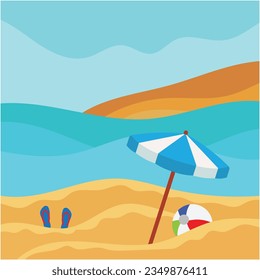 summer background vector and illustration design