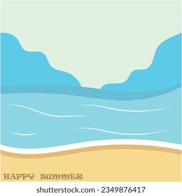 summer background vector and illustration design