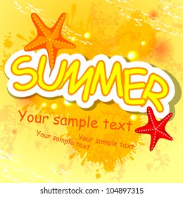 Summer background. Vector illustration. Eps 10.