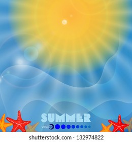 Summer background. Vector illustration. Eps 10.