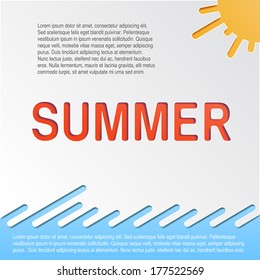 Summer background. Vector illustration. Eps 10.