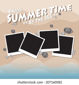 Summer background. Vector illustration. Eps 10.