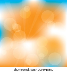 Summer Background Vector illustration of a glowing Summer time background.