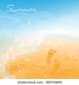 Summer Background - Vector Illustration, Graphic Design, Editable For Your Design
