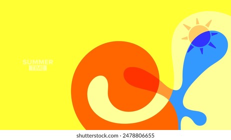 summer background. vector illustration. hd layout, banner, poster, greeting card template design
