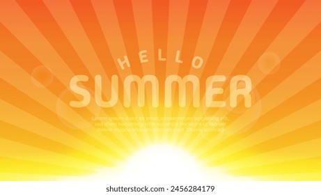 Summer background. Vector illustration of a shining summer background.