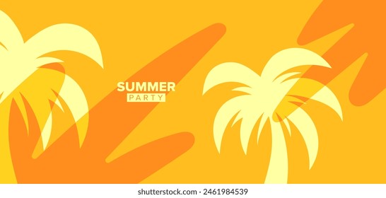 fondo de verano. ilustración de Vector. diseño de póster, Anuncio, Plantilla de saludo