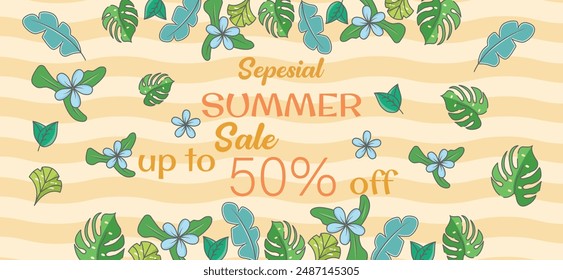 summer background vector luxury minimalist poster display