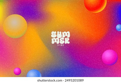 summer background with vibrant color. vector illustration
