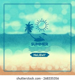 Summer  background vintage.