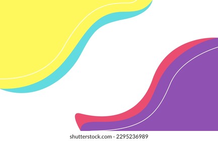 summer background wavy colorful and copy space for your text. Vector illustration