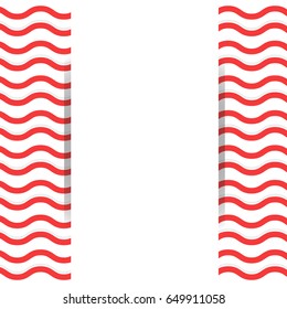 Summer background with white paper writing letters, vector illustrator