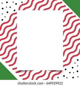Summer background with white paper writing letters, vector illustrator