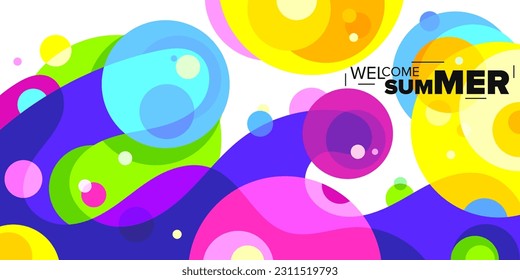 antecedentes de verano. diseño de fluido de fondo abstracto