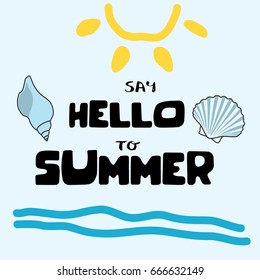 Summer backgrounds collection. Vector illustration design.
