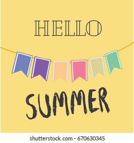 Summer backgrounds collection. Vector illustration design.