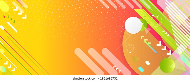 Summer backgrounds colorful 3d holiday vector Illustration graphic design poster flyer leaflet party