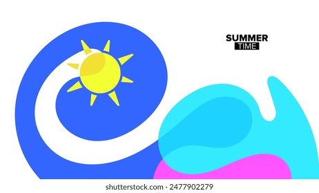 summer backgrounds. vector illustration. hd layout, banner, poster, greeting card template design