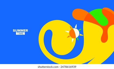 summer backgrounds. vector illustration. hd layout, banner, poster, greeting card template design