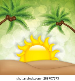 Summer background.Vector